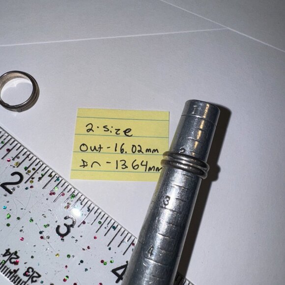 Sterling Silver Thick Double Band Ring, Size 2 - Picture 8 of 13